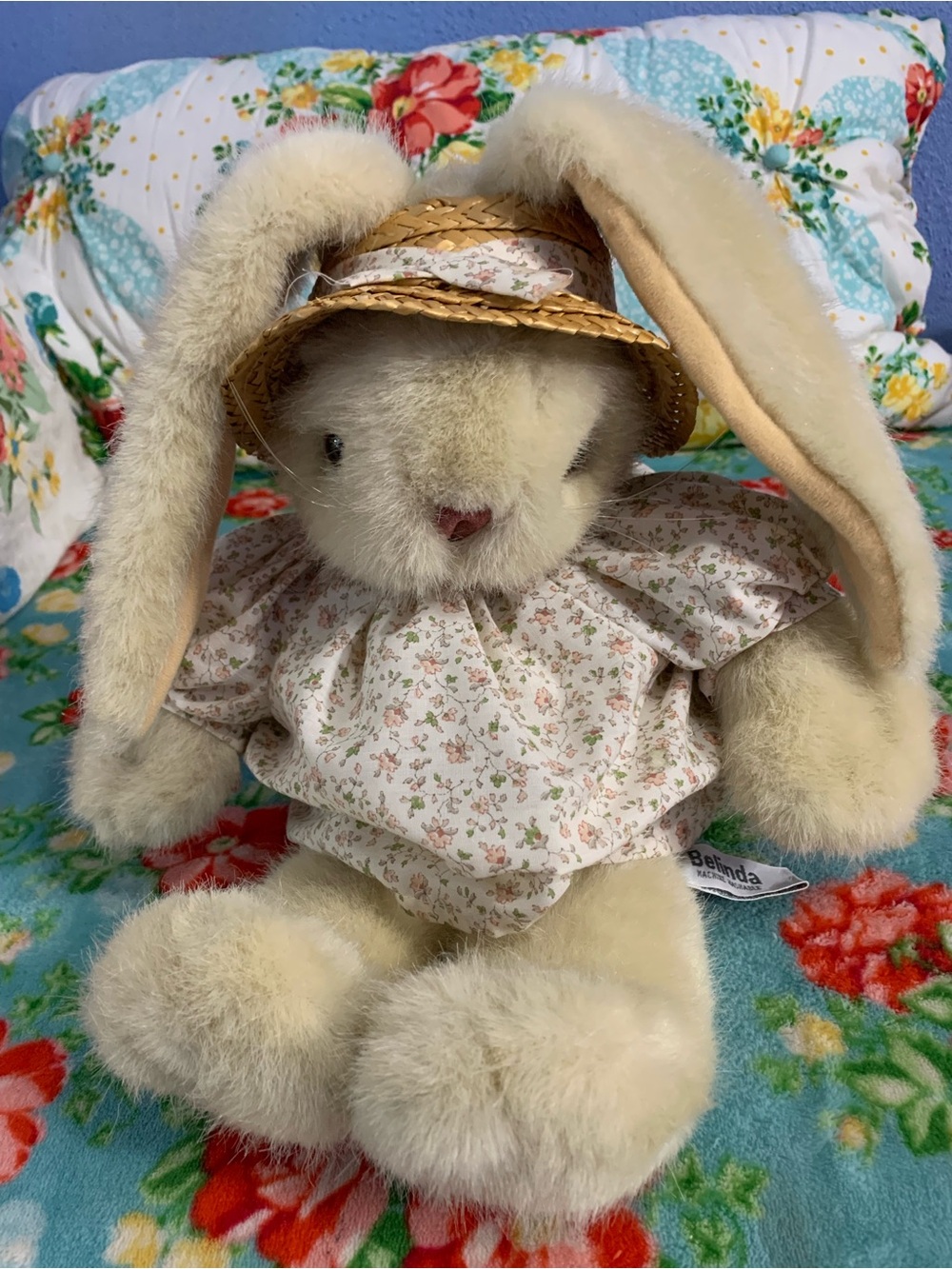 Vintage Russ Berrie Co Belinda Bunny Plush Bunny Rabbit